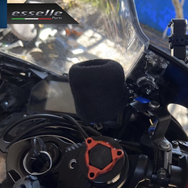 POLSINO NERO PER SERBATOIO OLIO FRENO MOTO CALZINO IN SPUNGA ELASTICA