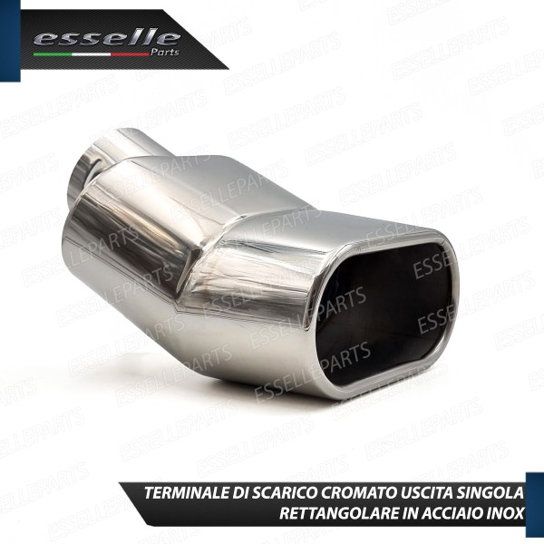 Terminale Di Scarico Rettangolare diametro minimo 35, massimo 60 mm