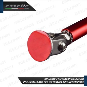 2 X BARRE SUPPORTO TIRANTI IN ACCIAIO ROSSO 20CM PER PARAURTI, SPOILER, SPLITTER 2 X BARRE SUPPORTO TIRANTI IN ACCIAIO ROSSO 20CM PER PARAURTI, SPOILER, SPLITTER