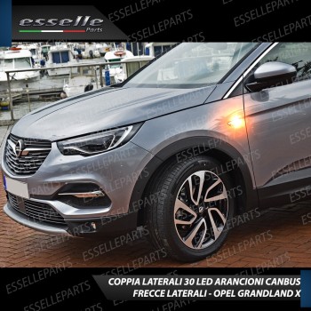 PLACCHETTE LATERALI A 30 LED PER FRECCE SPECIFICHE PER OPEL GRANDLAND X DAL 2017 PLACCHETTE LATERALI A 30 LED PER FRECCE SPECIFICHE PER OPEL GRANDLAND X DAL 2017