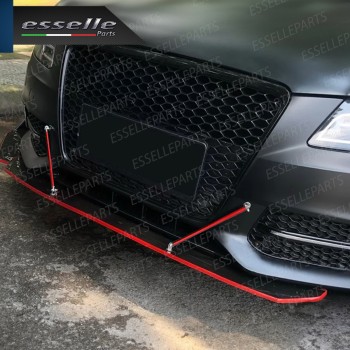 2 X BARRE SUPPORTO TIRANTI IN ACCIAIO ROSSO 20CM PER PARAURTI, SPOILER, SPLITTER 2 X BARRE SUPPORTO TIRANTI IN ACCIAIO ROSSO 20CM PER PARAURTI, SPOILER, SPLITTER