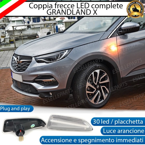 PLACCHETTE LATERALI A 30 LED PER FRECCE SPECIFICHE PER OPEL GRANDLAND X DAL 2017