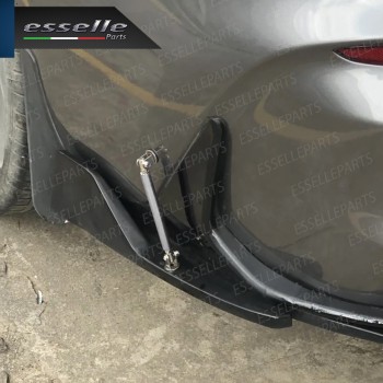 2 X BARRE SUPPORTO TIRANTI IN ACCIAIO CROMATO 20CM PER PARAURTI, SPOILER, SPLITTER 2 X BARRE SUPPORTO TIRANTI IN ACCIAIO CROMATO 20CM PER PARAURTI, SPOILER, SPLITTER