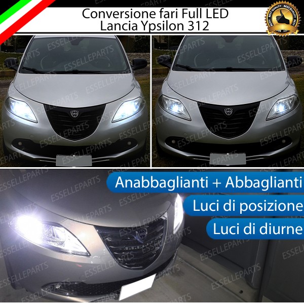 Conversione Completa Fari Full LED 6000K bianco Lancia Ypsilon 846