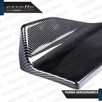 4 X Flap splitter spoiler minigonne laterali carbon look in ABS aerodinamici