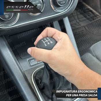 COVER POMELLO IN SILICONE NERO OPACO ERGONOMICO PER CAMBIO 5 MARCE