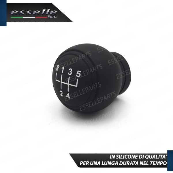 COVER POMELLO IN SILICONE NERO OPACO ERGONOMICO PER CAMBIO 5 MARCE