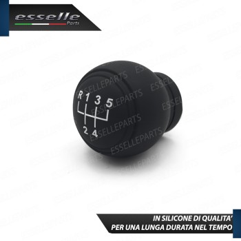 COVER POMELLO IN SILICONE NERO OPACO ERGONOMICO PER CAMBIO 5 MARCE