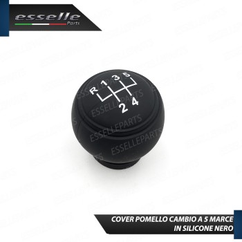 COVER POMELLO IN SILICONE NERO OPACO ERGONOMICO PER CAMBIO 5 MARCE