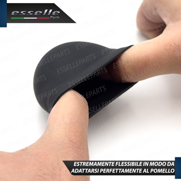 COVER POMELLO IN SILICONE NERO OPACO ERGONOMICO PER CAMBIO 5 MARCE