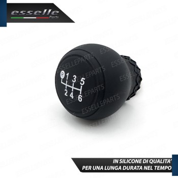 COVER POMELLO IN SILICONE NERO OPACO ERGONOMICO PER CAMBIO 6 MARCE