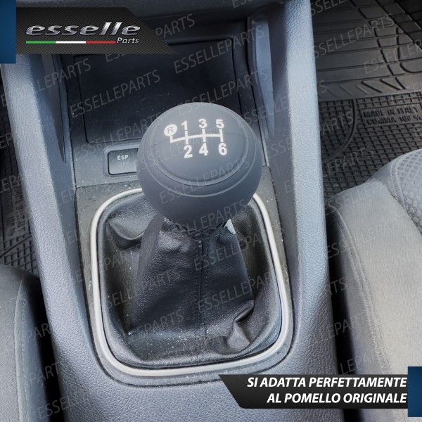 COVER POMELLO IN SILICONE NERO OPACO ERGONOMICO PER CAMBIO 6 MARCE