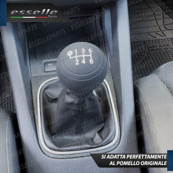 COVER POMELLO IN SILICONE NERO OPACO ERGONOMICO PER CAMBIO 6 MARCE