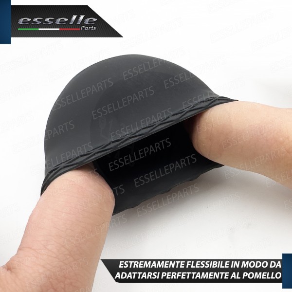 COVER POMELLO IN SILICONE NERO OPACO ERGONOMICO PER CAMBIO 6 MARCE