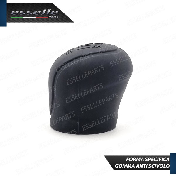 Cover Pomello Cambio Manuale 6 Marce Nero In Gomma Anti Scivolo