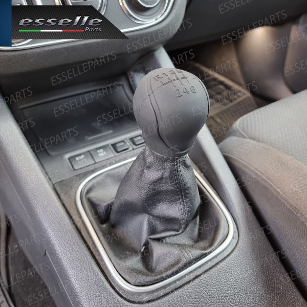 Cover Pomello Cambio Manuale 6 Marce Nero In Gomma Anti Scivolo