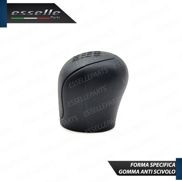Cover Pomello Cambio Manuale 5 Marce Nero In Gomma Anti Scivolo