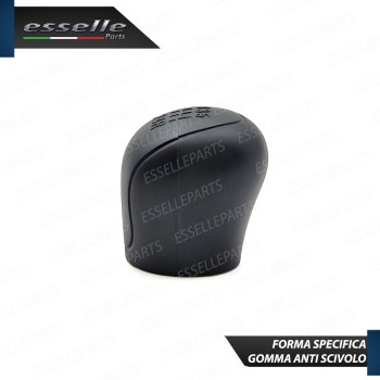Cover Pomello Cambio Manuale 5 Marce Nero In Gomma Anti Scivolo