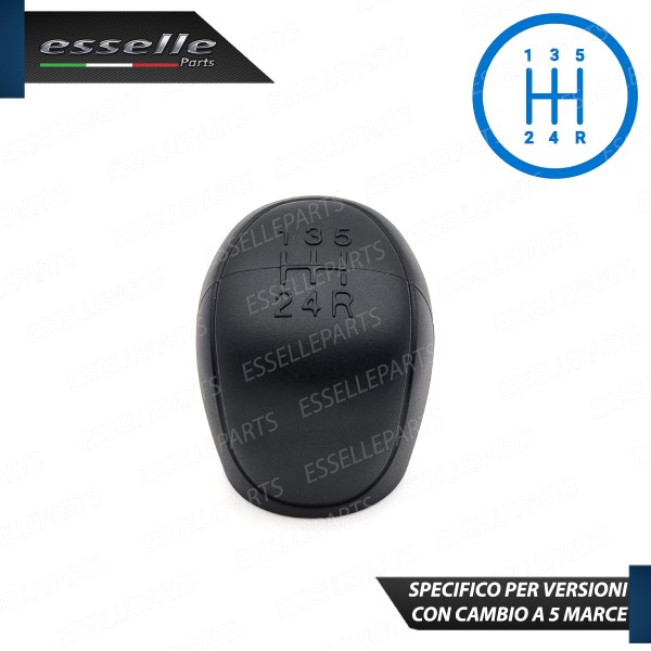 Cover Pomello Cambio Manuale 5 Marce Nero In Gomma Anti Scivolo