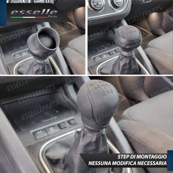 Cover Pomello Cambio Manuale 5 Marce Nero In Gomma Anti Scivolo