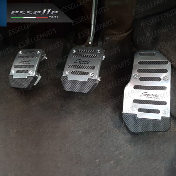 COPRIPEDALI PER CAMBIO MANUALE COPRI PEDALI PEDALIERA SPORTIVA IN ALLUMINIO E GOMMA