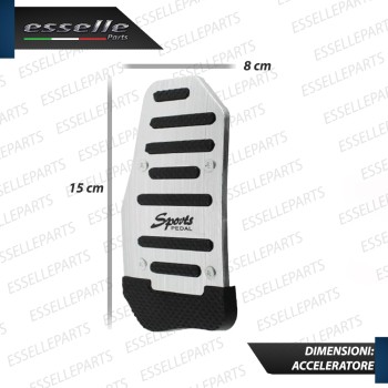 COPRIPEDALI PER CAMBIO MANUALE COPRI PEDALI PEDALIERA SPORTIVA IN ALLUMINIO E GOMMA