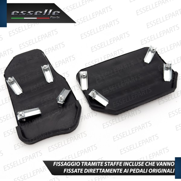 COPRIPEDALI PER CAMBIO AUTOMATICO COPRI PEDALI PEDALIERA SPORTIVA IN ALLUMINIO E GOMMA