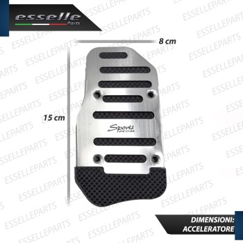 COPRIPEDALI PER CAMBIO AUTOMATICO COPRI PEDALI PEDALIERA SPORTIVA IN ALLUMINIO E GOMMA