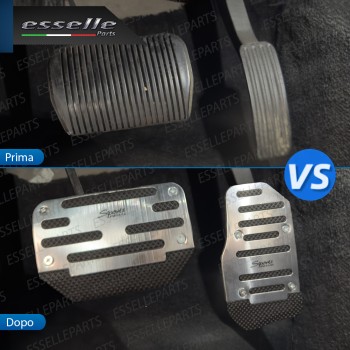 COPRIPEDALI PER CAMBIO AUTOMATICO COPRI PEDALI PEDALIERA SPORTIVA IN ALLUMINIO E GOMMA