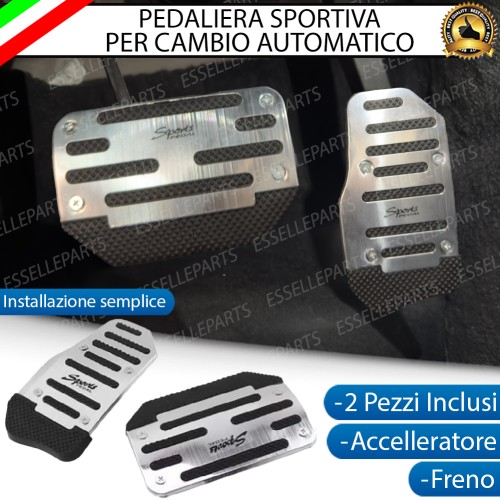 COPRIPEDALI PER CAMBIO AUTOMATICO COPRI PEDALI PEDALIERA SPORTIVA IN ALLUMINIO E GOMMA