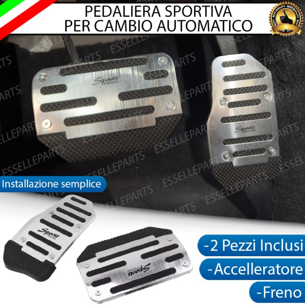 COPRIPEDALI PER CAMBIO AUTOMATICO COPRI PEDALI PEDALIERA SPORTIVA IN ALLUMINIO E GOMMA