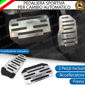 COPRIPEDALI PER CAMBIO AUTOMATICO COPRI PEDALI PEDALIERA SPORTIVA IN ALLUMINIO E GOMMA