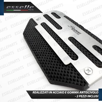 COPRIPEDALI PER CAMBIO AUTOMATICO COPRI PEDALI PEDALIERA SPORTIVA IN ALLUMINIO E GOMMA