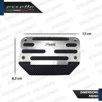 COPRIPEDALI PER CAMBIO AUTOMATICO COPRI PEDALI PEDALIERA SPORTIVA IN ALLUMINIO E GOMMA