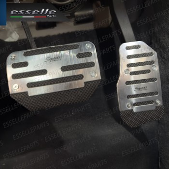 COPRIPEDALI PER CAMBIO AUTOMATICO COPRI PEDALI PEDALIERA SPORTIVA IN ALLUMINIO E GOMMA