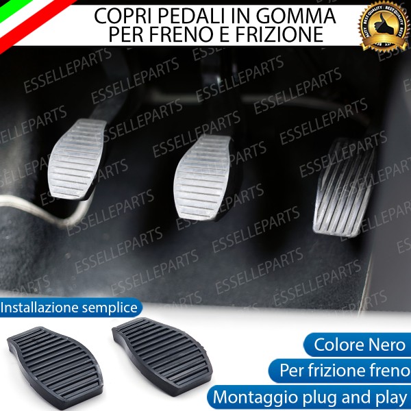 Set Copripedali Pedaliera in Gomma Specifici per Fiat Panda MK3