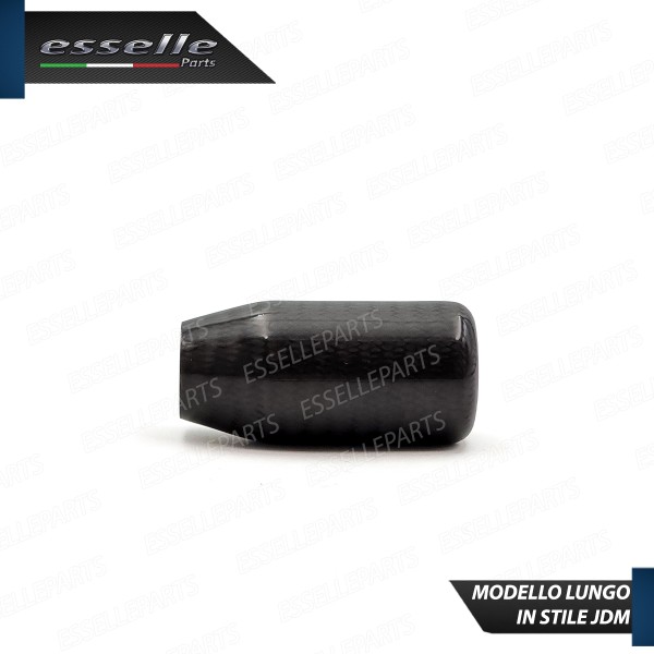 Pomello Cambio Manuale Lungo In Stile JDM Nero Carbon Look