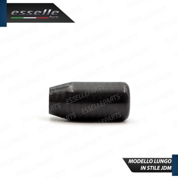 Pomello Cambio Manuale Lungo In Stile JDM Nero Carbon Look