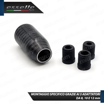 Pomello Cambio Manuale Lungo In Stile JDM Nero Carbon Look