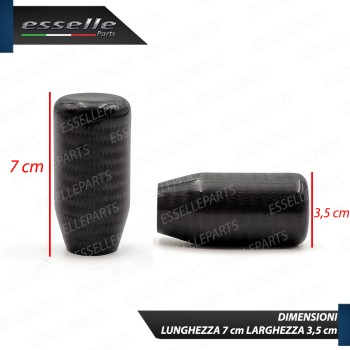 Pomello Cambio Manuale Lungo In Stile JDM Nero Carbon Look