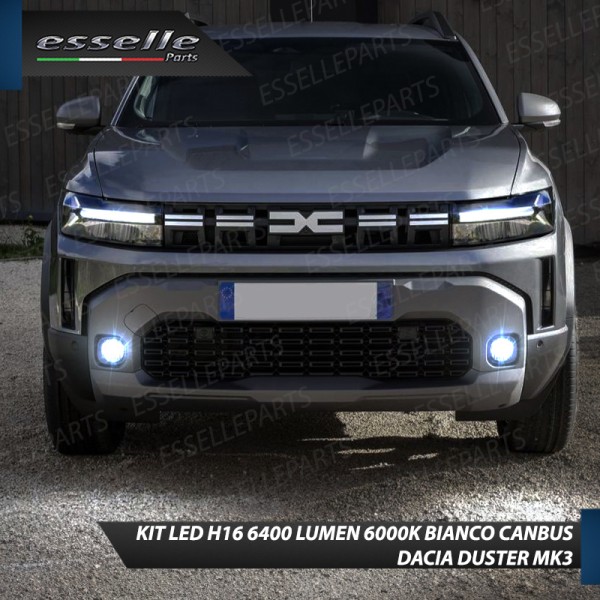 Kit Full LED H16 Fendinebbia 6400 LUMEN per Dacia Duster MK3