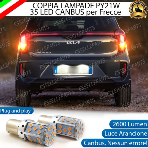 Coppia Frecce Posteriori PY21W 35 LED Canbus KIA PICANTO MK3 RESTYLING