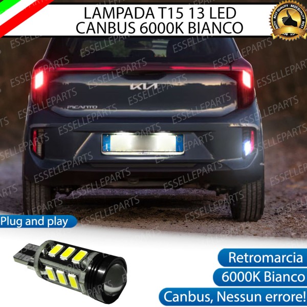 Luce Retromarcia 13 LED CON LENTE FRONTALE KIA PICANTO MK3 RESTYLING