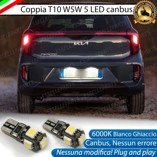 Luci targa 5 LED Canbus per KIA PICANTO MK3 RESTYLING