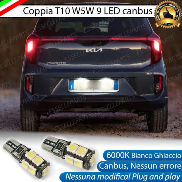 Luci targa 9 LED Canbus per KIA PICANTO MK3 RESTYLING