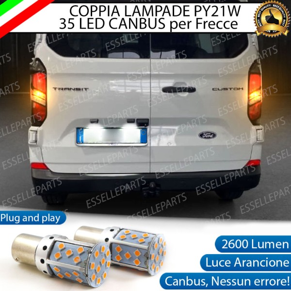 Coppia Frecce Posteriori PY21W 35 LED Canbus FORD TOURNEO CUSTOM MK2