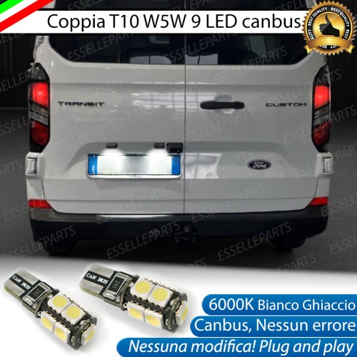 Luci targa 9 LED Canbus per FORD TOURNEO CUSTOM MK2