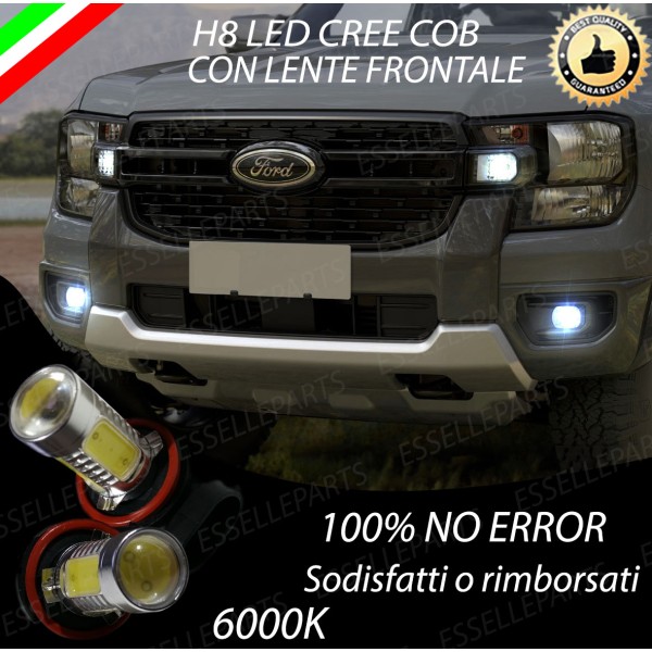 Luci Fendinebbia H8 LED 900 Lumen 6000K bianco Ford Ranger MK5