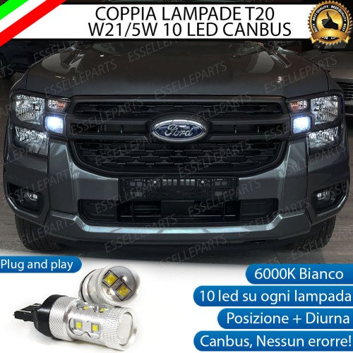 Luci di Posizione/Diurne 10 LED T20 PER FORD RANGER MK5