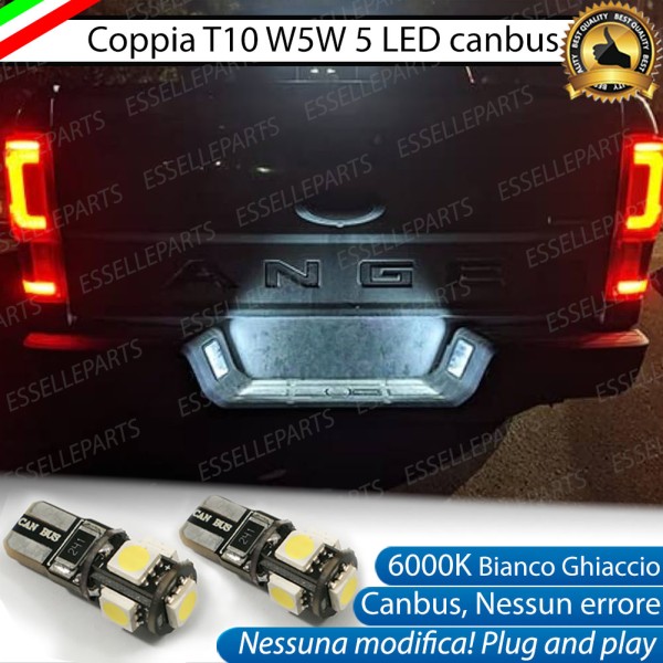 Luci targa 5 LED Canbus per FORD RANGER MK4